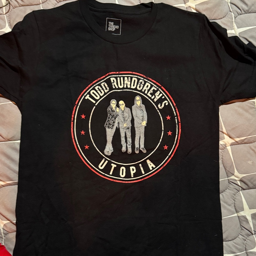 Brand new - Todd Rundgren's Utopia Black Graphic Tee NWOT